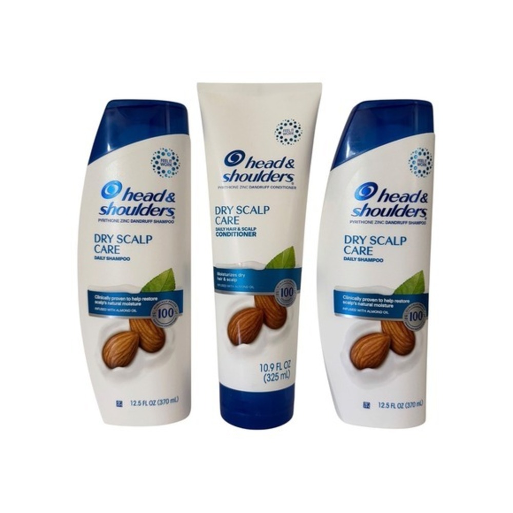 Head & Shoulders Dry Scalp Care Almond Oil Shampoo 12.5oz Conditioner 10.9oz Set